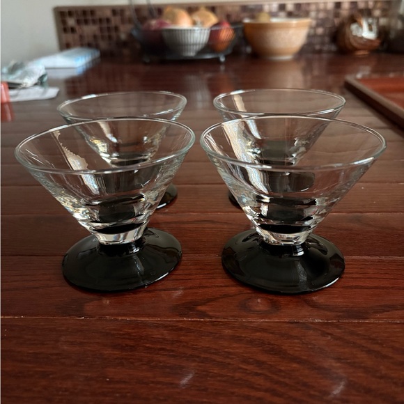 Luminarc Kyoto Black Domino Cocktail Glasses 4 - Picture 1 of 4